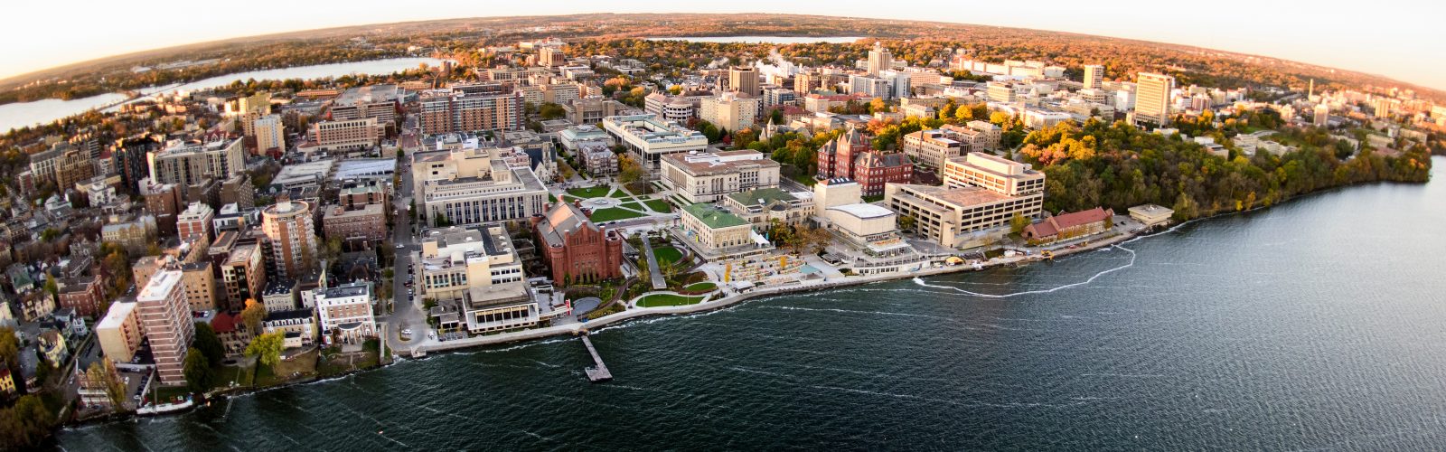 Aerial view of UW-Madison campus