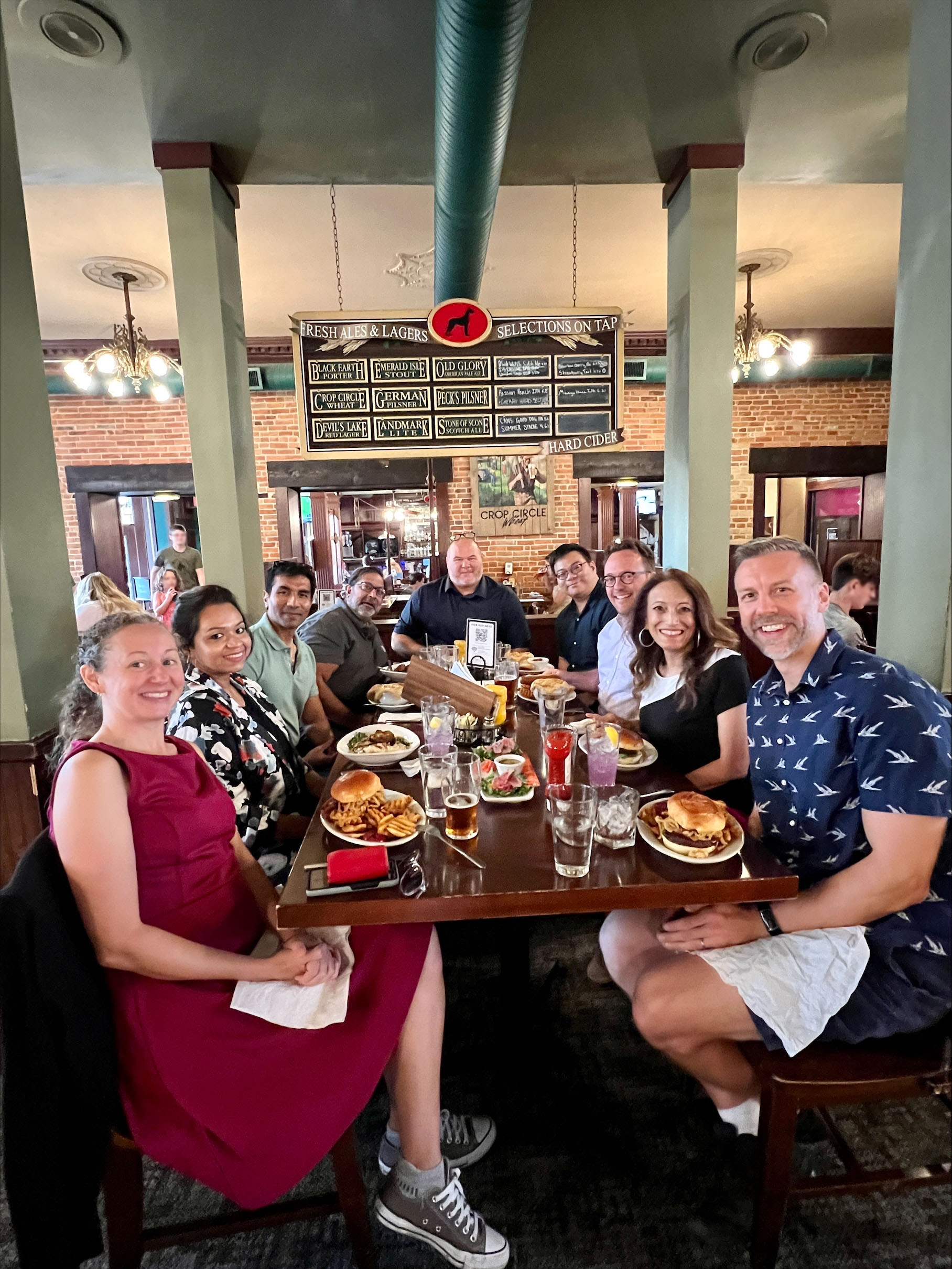 CCCR collaborators at a dinner